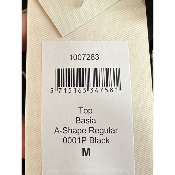 MASAI Copenhagen Basia Geo Print Top Black Size Medium New with tags - Picture 4 of 5